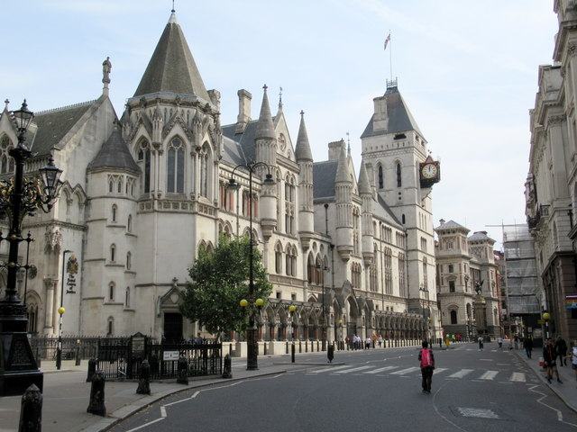 The Royal Courts of Justice, London.