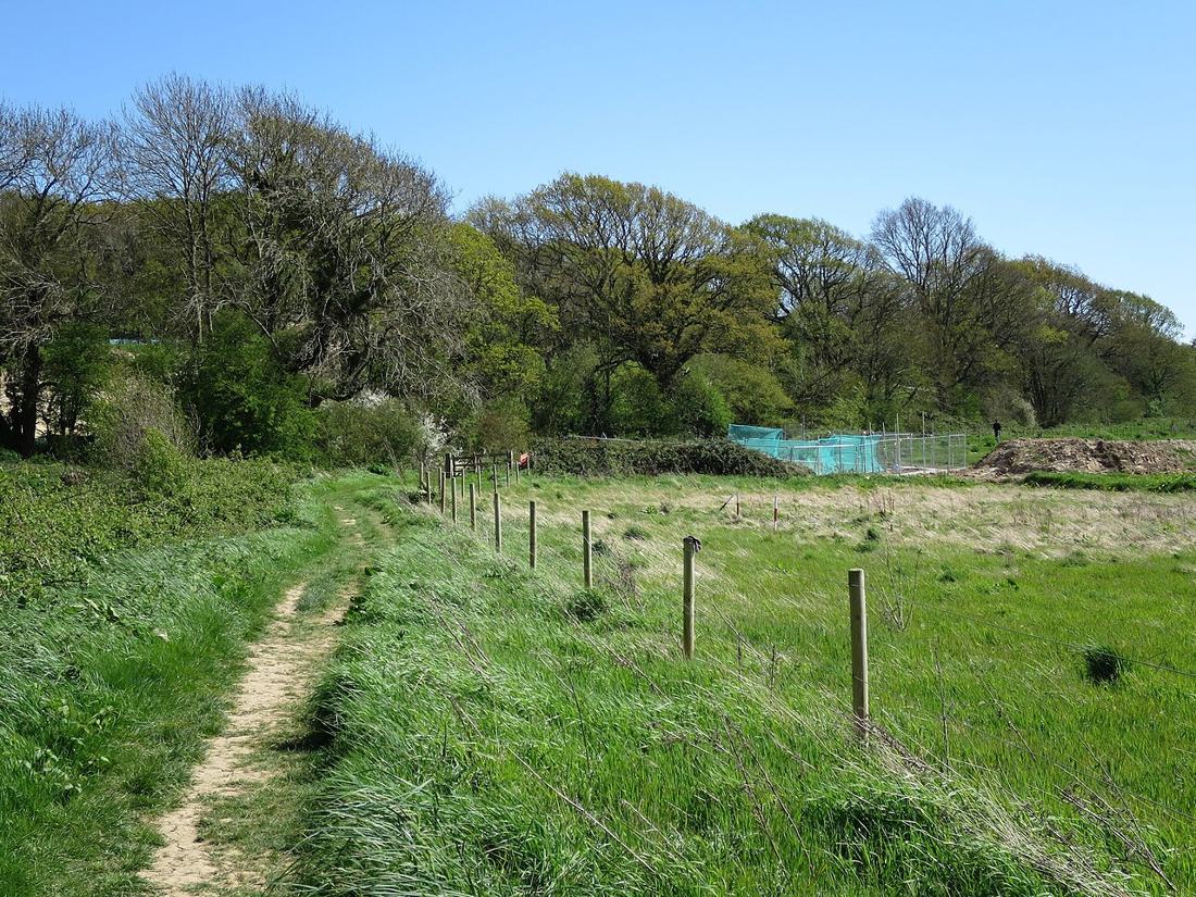 A footpath in the English countryside.
