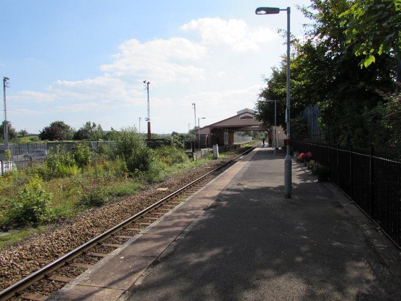 The platform at Frome railway station.